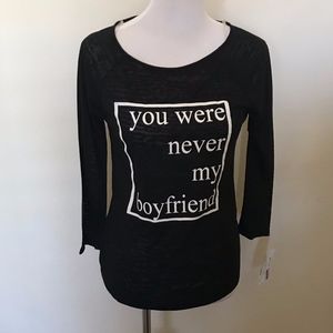 Material Girl " You Were Never My Boyfriend" Tee